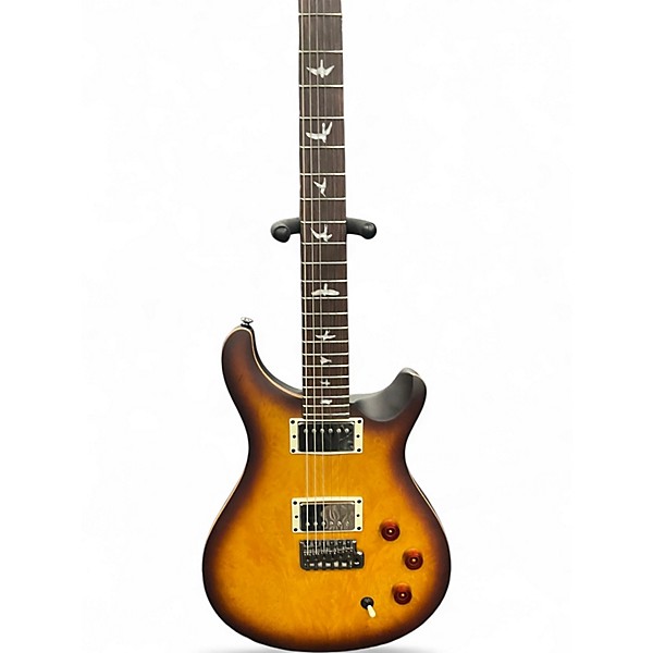 Used PRS SE Exotic DGT Laurel Burl Tobacco Sunburst Solid Body Electric Guitar