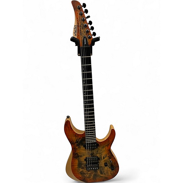 Used Schecter Guitar Research Reaper 6 Orange Burst Solid Body Electric Guitar