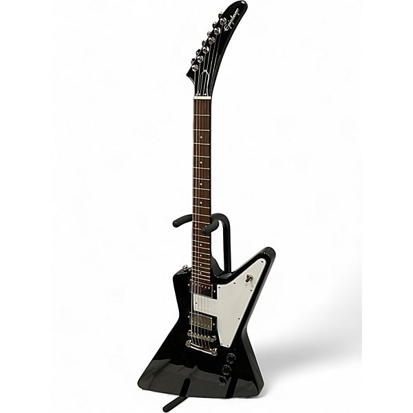 Used 2024 Epiphone Explorer Ebony Solid Body Electric Guitar