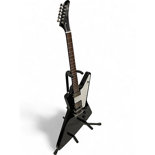Used 2024 Epiphone Explorer Ebony Solid Body Electric Guitar