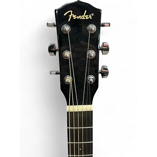 Used Fender CD60 Dreadnought Black Acoustic Guitar