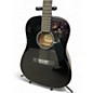 Used Fender CD60 Dreadnought Black Acoustic Guitar