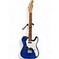 Used Miscellaneous Mexi Fender Neck on Thinline Body Partscaster Blue Hollow Body Electric Guitar thumbnail