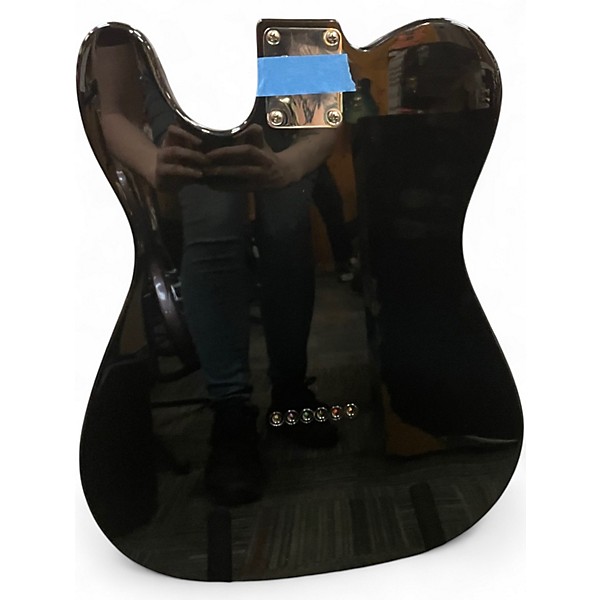 Used Miscellaneous Mexi Fender Neck on Thinline Body Partscaster Blue Hollow Body Electric Guitar