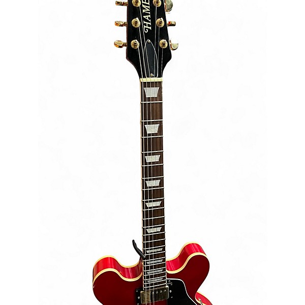 Used Hamer ECHOTONE ES-335 Cherry Hollow Body Electric Guitar