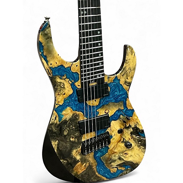 Used Legator X7F CALIFORNIA BUCKEYE BURL Solid Body Electric Guitar