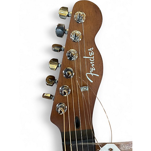 Used Fender Acoustasonic Standard Telecaster Honey Burst Acoustic Guitar