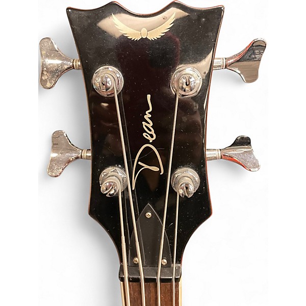 Used 2000s Dean B1 STYLIST Orange Electric Bass Guitar