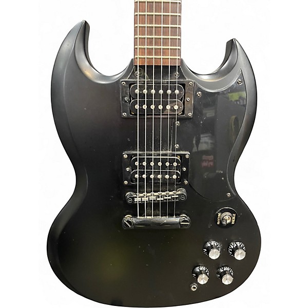 Used 2004 Epiphone SG Goth G400 Black Solid Body Electric Guitar