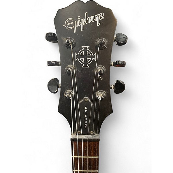 Used 2004 Epiphone SG Goth G400 Black Solid Body Electric Guitar