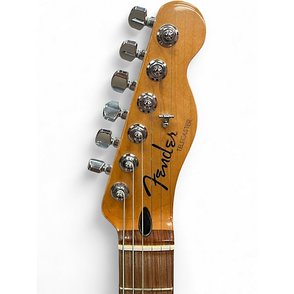 Used Fender Player Plus Telecaster 2 TONE BLACK/WHITE Solid Body Electric Guitar