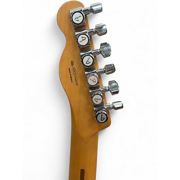 Used Fender Player Plus Telecaster 2 TONE BLACK/WHITE Solid Body Electric Guitar