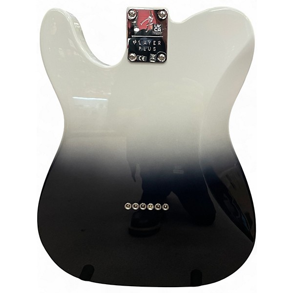 Used Fender Player Plus Telecaster 2 TONE BLACK/WHITE Solid Body Electric Guitar