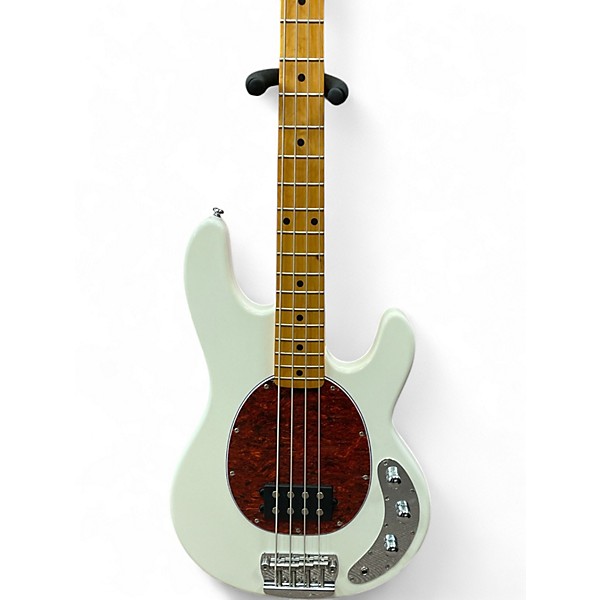 Used Sterling by Music Man RAY24CA Olympic White Electric Bass Guitar