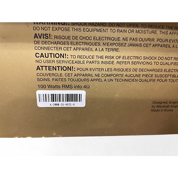 Used 2000 Marshall 2000 g100 rcd  Solid State Guitar Amp Head