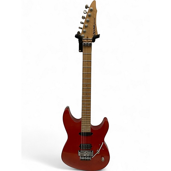 Used Laguna LE924FR Floyd Rose Awesome Orange Solid Body Electric Guitar