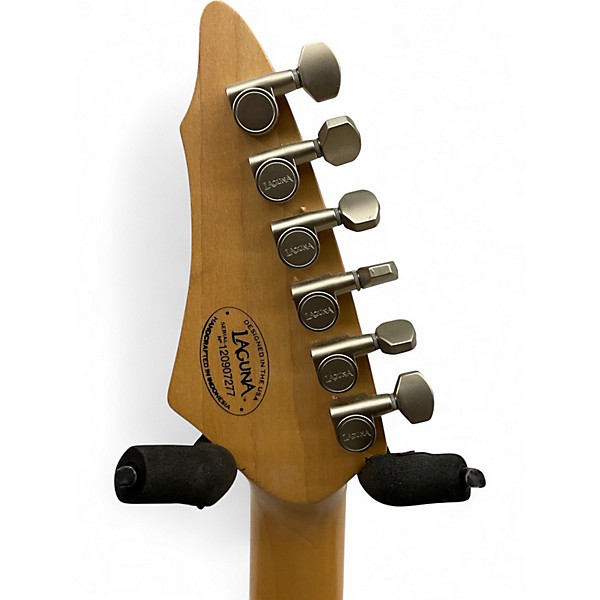 Used Laguna LE924FR Floyd Rose Awesome Orange Solid Body Electric Guitar