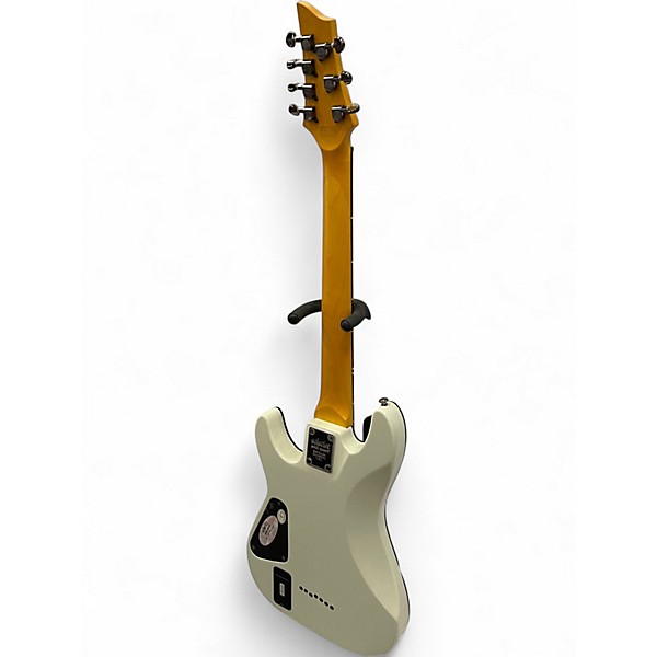 Used 2021 Schecter Guitar Research Demon 7 String Vintage White Solid Body Electric Guitar