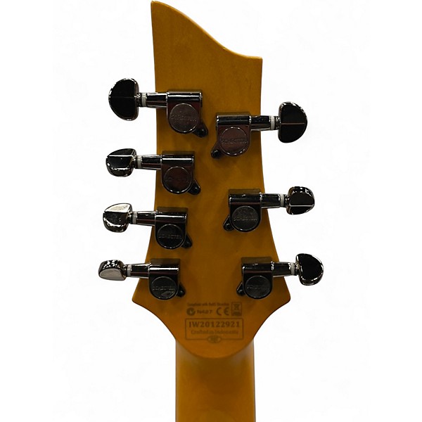 Used 2021 Schecter Guitar Research Demon 7 String Vintage White Solid Body Electric Guitar