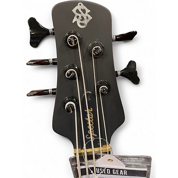 Used Spector Euro 5LX amber flame Electric Bass Guitar