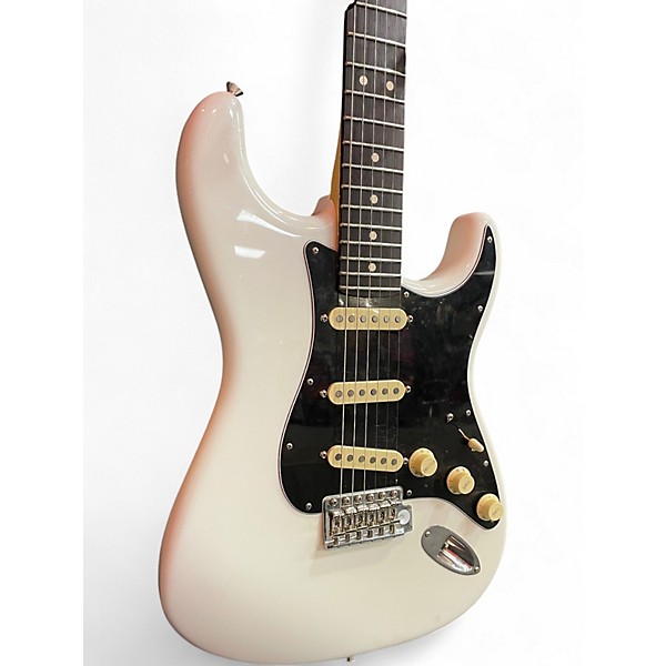 Used Fender American Performer Stratocaster SSS Aged White Solid Body Electric Guitar