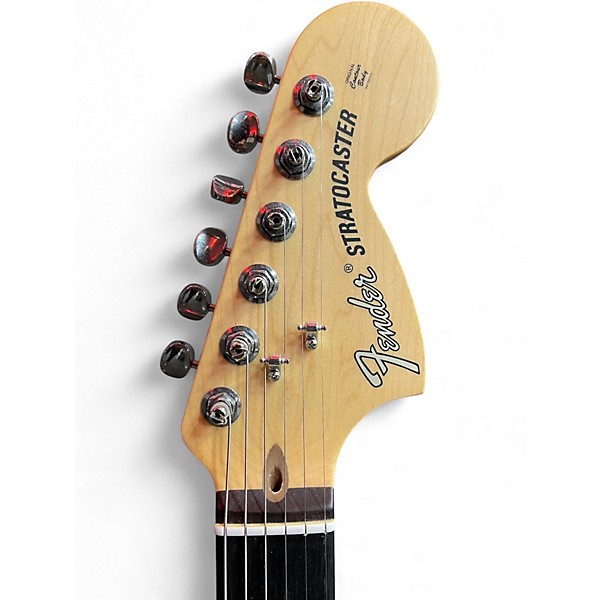 Used Fender American Performer Stratocaster SSS Aged White Solid Body Electric Guitar