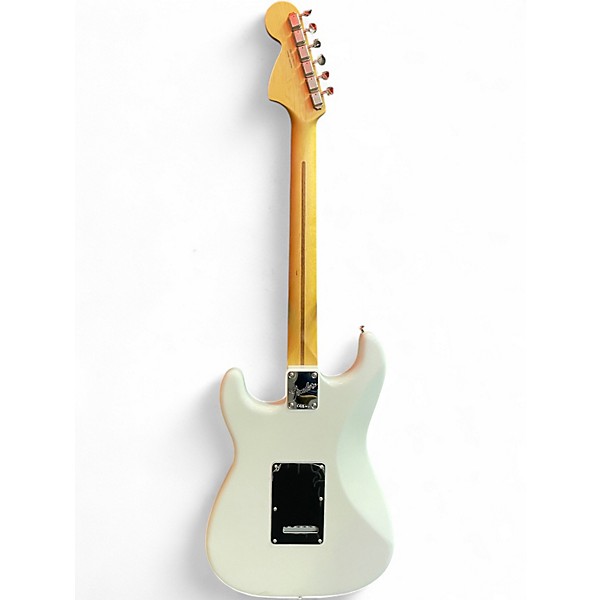 Used Fender American Performer Stratocaster SSS Aged White Solid Body Electric Guitar