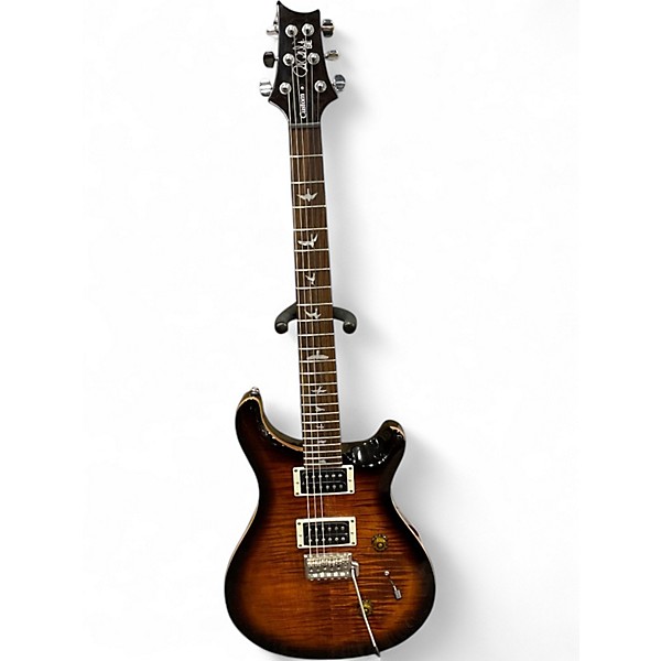 Used PRS SE Custom 24 Black Gold Burst Solid Body Electric Guitar