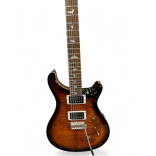 Used PRS SE Custom 24 Black Gold Burst Solid Body Electric Guitar