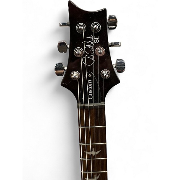 Used PRS SE Custom 24 Black Gold Burst Solid Body Electric Guitar