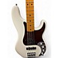 Used 2023 Fender American Ultra Precision Bass Arctic White Electric Bass Guitar