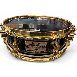 Used PDP by DW 4X13 PDP Eric Hernandez Signature Snare Drum Black and Gold Drum