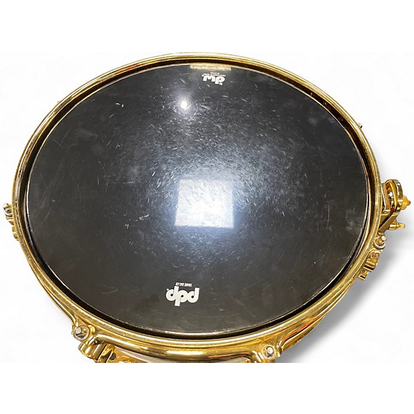 Used PDP by DW 4X13 PDP Eric Hernandez Signature Snare Drum Black and Gold Drum