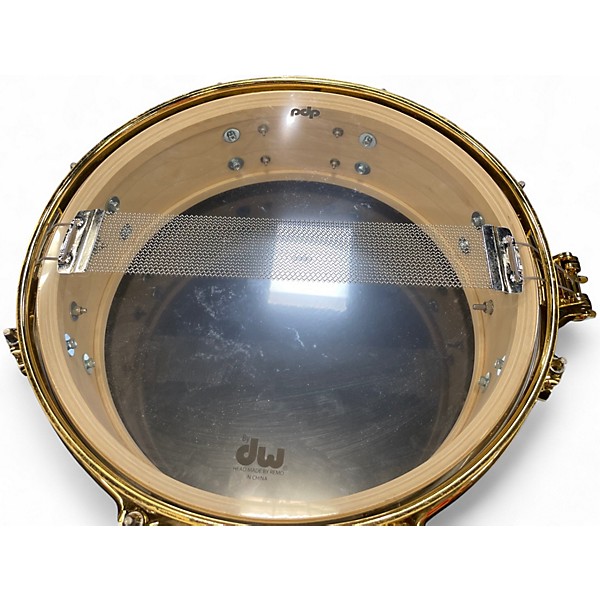 Used PDP by DW 4X13 PDP Eric Hernandez Signature Snare Drum Black and Gold Drum