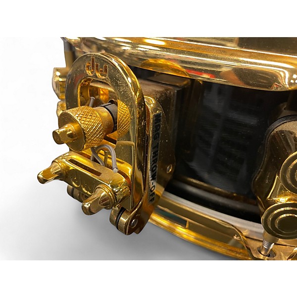 Used PDP by DW 4X13 PDP Eric Hernandez Signature Snare Drum Black and Gold Drum