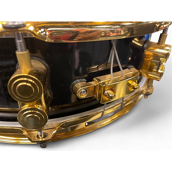 Used PDP by DW 4X13 PDP Eric Hernandez Signature Snare Drum Black and Gold Drum