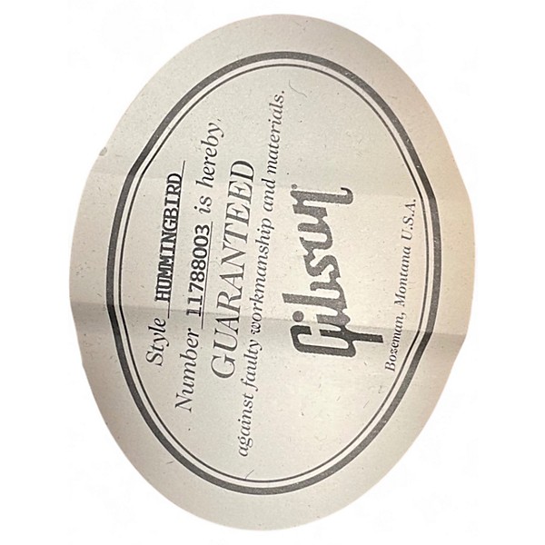 Used 2018 Gibson Hummingbird 2 Color Sunburst Acoustic Electric Guitar