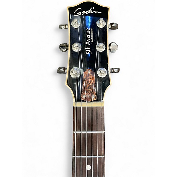 Used Godin 5th Avenue Kingpin P90 2 Color Sunburst Hollow Body Electric Guitar