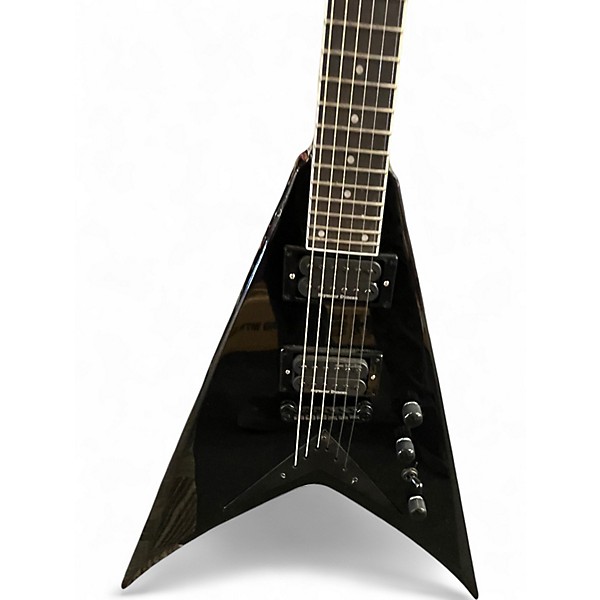 Used 2022 Kramer DAVE MUSTAINE VANGUARD V Black Solid Body Electric Guitar