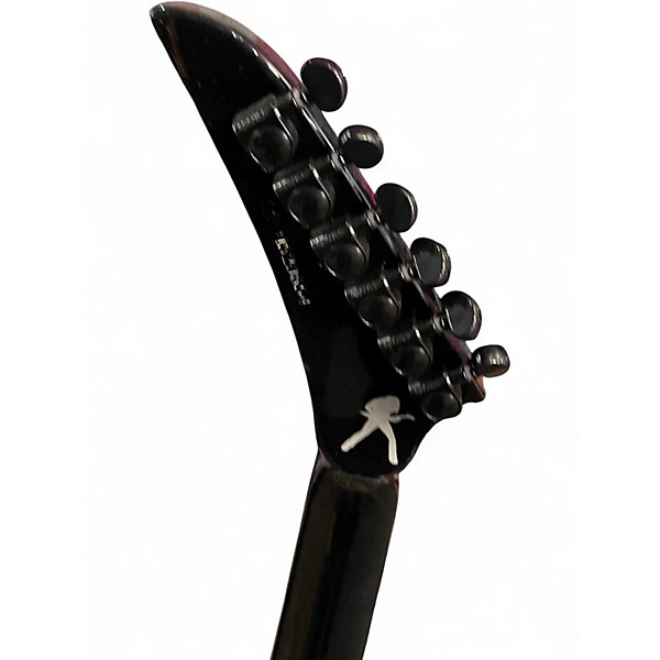 Used 2022 Kramer DAVE MUSTAINE VANGUARD V Black Solid Body Electric Guitar