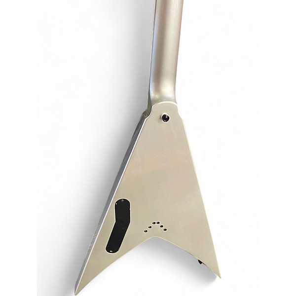 Used 2022 Kramer DAVE MUSTAINE VANGUARD V SILVER Solid Body Electric Guitar