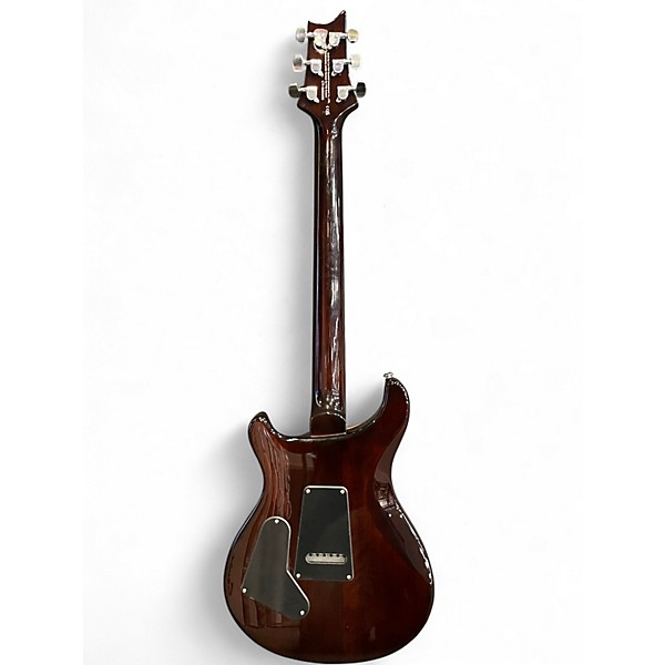 Used PRS SE Custom 24 Black Gold Sunburst Solid Body Electric Guitar