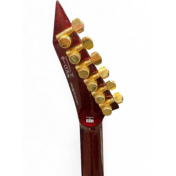 Used ESP LTD KHV RED SPARKLE Solid Body Electric Guitar