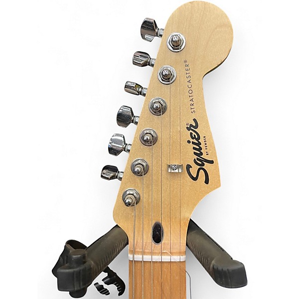 Used Squier SONIC STRATOCASTER Black Solid Body Electric Guitar