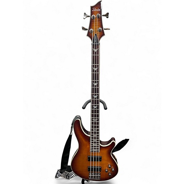 Used Schecter Guitar Research Omen Extreme 4 String 2 Color Sunburst Electric Bass Guitar