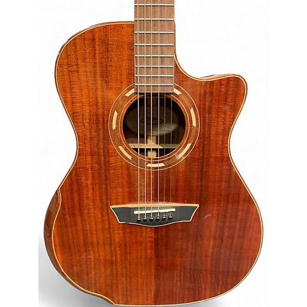 Used Washburn WCG655CE-0 Natural Acoustic Electric Guitar