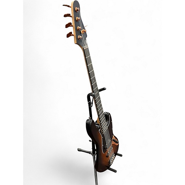 Used Glarry GJAZZ 5 STRING WITH UPGRADES Sunburst Electric Bass Guitar