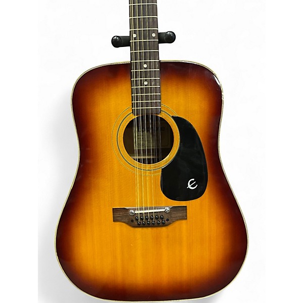 Vintage 1960s Epiphone texan 12 2 Color Sunburst 12 String Acoustic Guitar