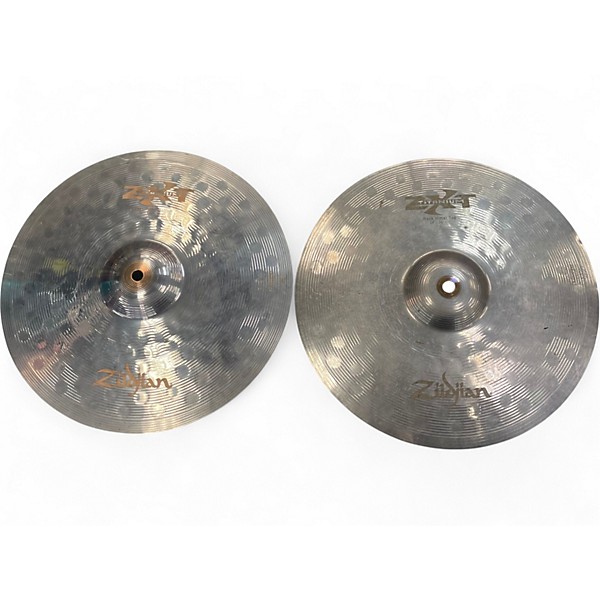 Used Zildjian 14in zxt titanium rock hihat pair Cymbal