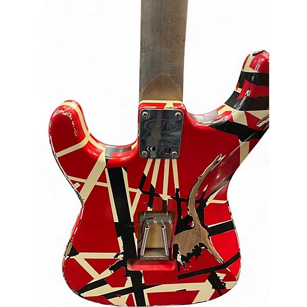 Used EVH Striped Series Frankie striped Solid Body Electric Guitar